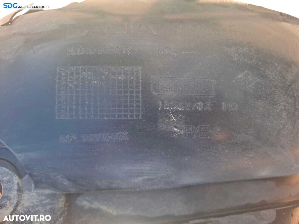 Carenaj Pasaj Protectie Aparatoare Noroi Janta Roata Dreapta Fata Dacia Sandero 2 2012 - 2018 Cod 1856270X [LC1540] - 6