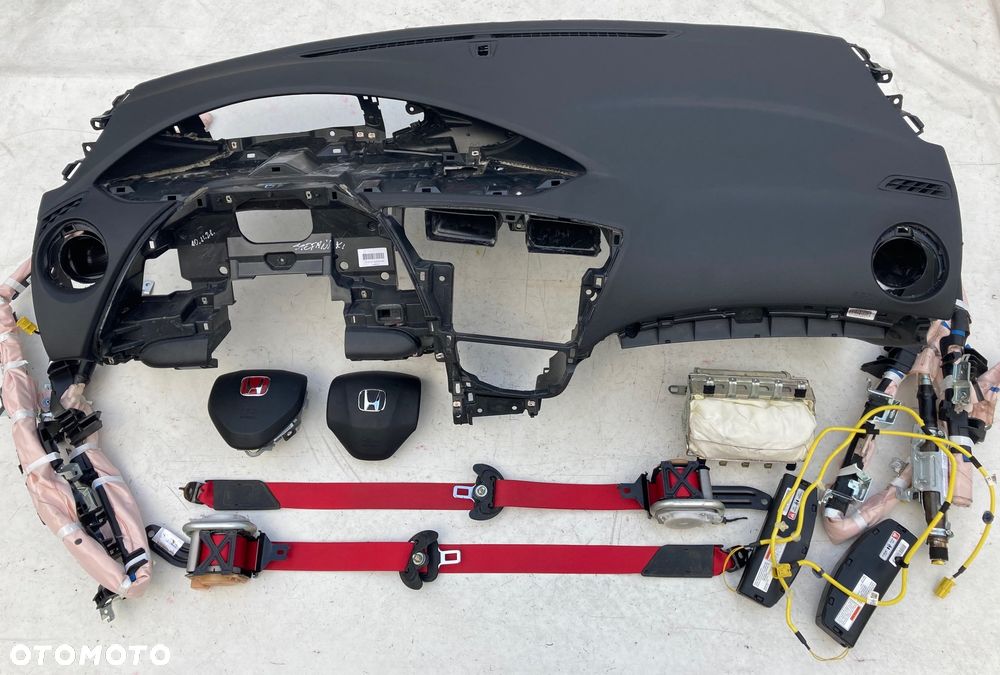HONDA CIVIC 9 IX UFO 2 DESKA KONSOLA KOKPIT PULPIT PÓŁKA PARAPET PODUSZKI POWIETRZNE KIEROWCY PASAŻERA AIRBAG SRS naprawa regeneracja wymiana od ręki Raz2 !!! - 5