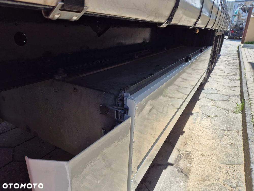 Krone BURTOWA BUDOWLANA VARIOS PÓŁMEGA 385/55 z Niemiec / ALUFELGI / stan bardzo dobry / PODNOSZONA OŚ I DACH / BPW firanka burto-firanka firana burtówka burto firanka - 28