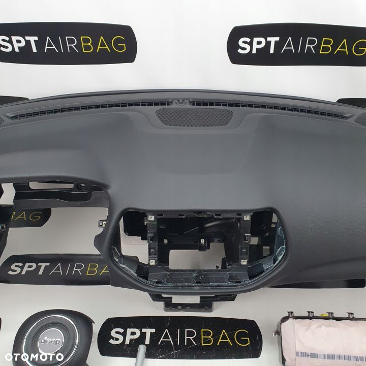 JEEP COMPAS COMPASS DESKA ROZDZIELCZA KONSOLA KOKPIT PULPIT PODUSZKI AIRBAG AIR BAG PASY KIT SET - 3