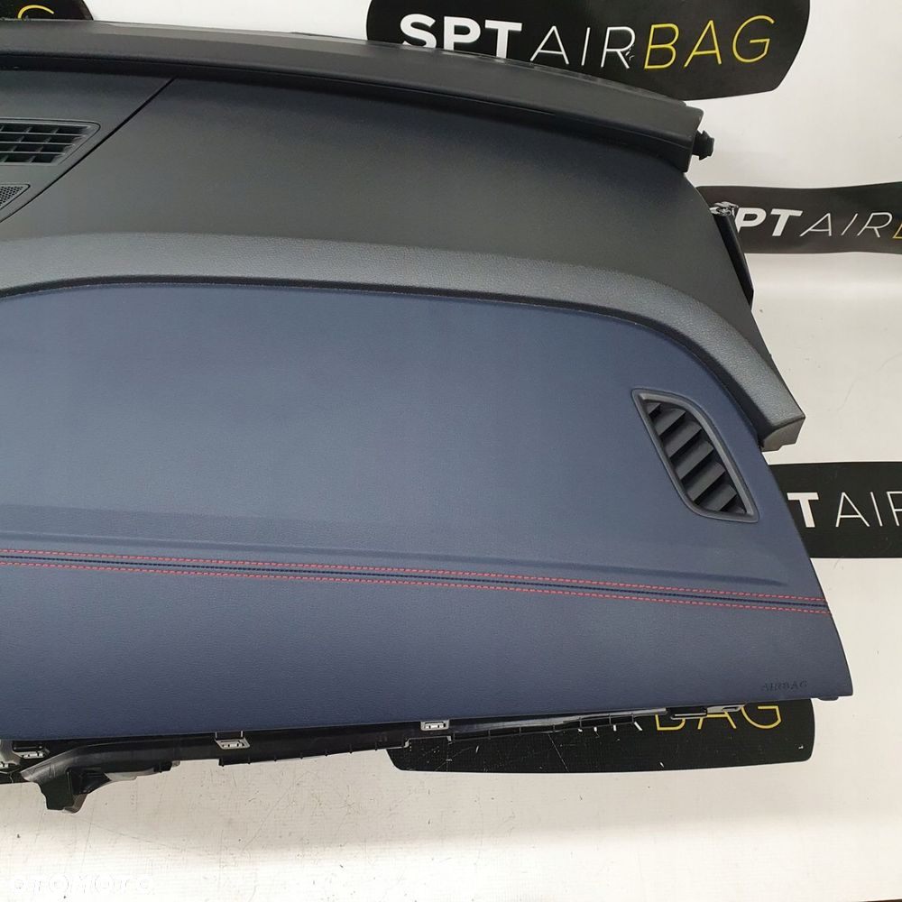 VW ID 4 ID4 GTX DESKA ROZDZIELCZA CZERWONA NITKA KONSOLA KOKPIT PULPIT PODUSZKI AIRBAG AIR BAG PASY KIT SET - 4