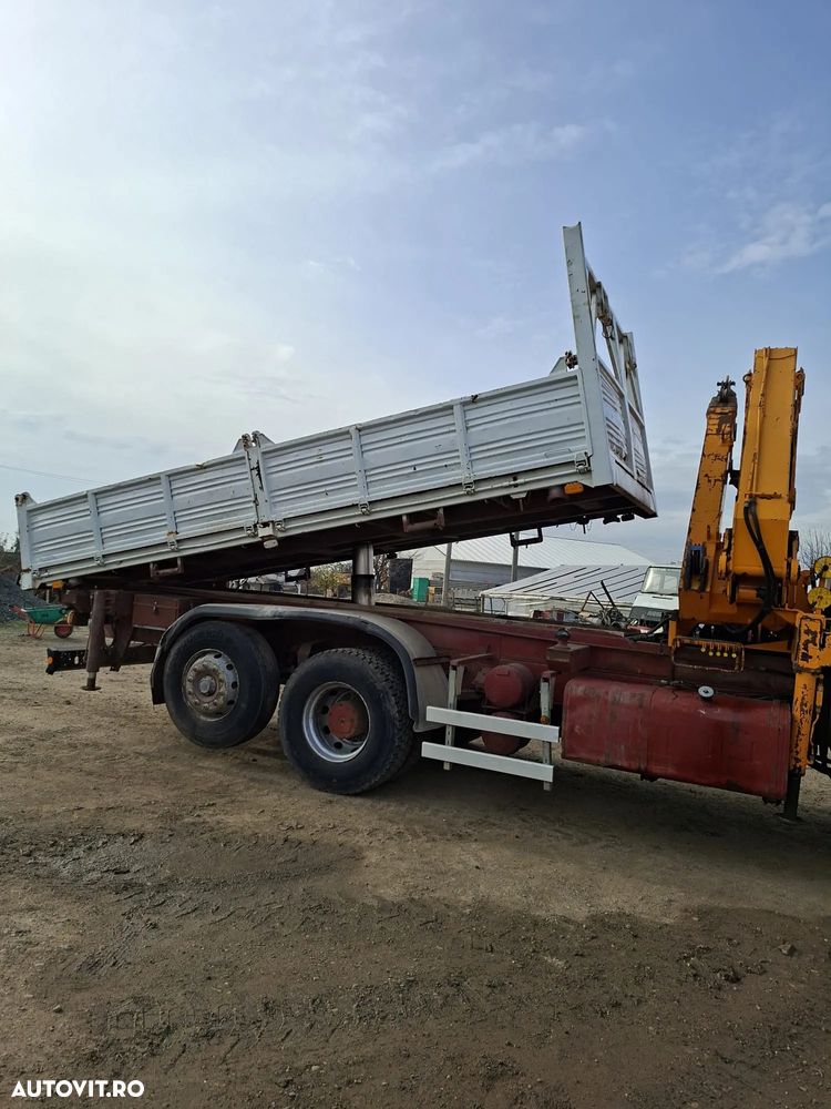 Iveco Turbostar 190.38 Camion Basculabil cu Macara - 11