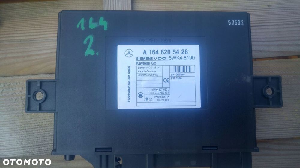 MERCEDES W164 ML MODUŁ KEYLESS GO A1648205426 - 1