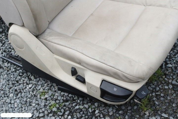 FOTELE KOMPLET JASNA SKÓRA BMW 5 KOMBI F11 - 3