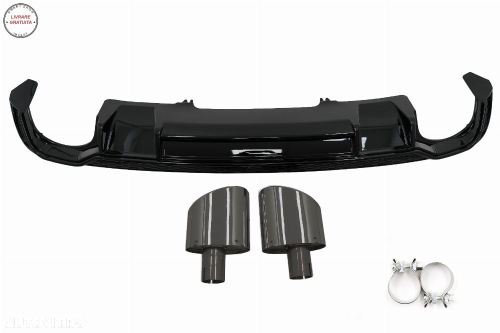 Difuzor Bara Spate Ornamente evacuare Audi A4 B9 8W Sedan Avant (2016-2018) pentru- livrare gratuita - 10