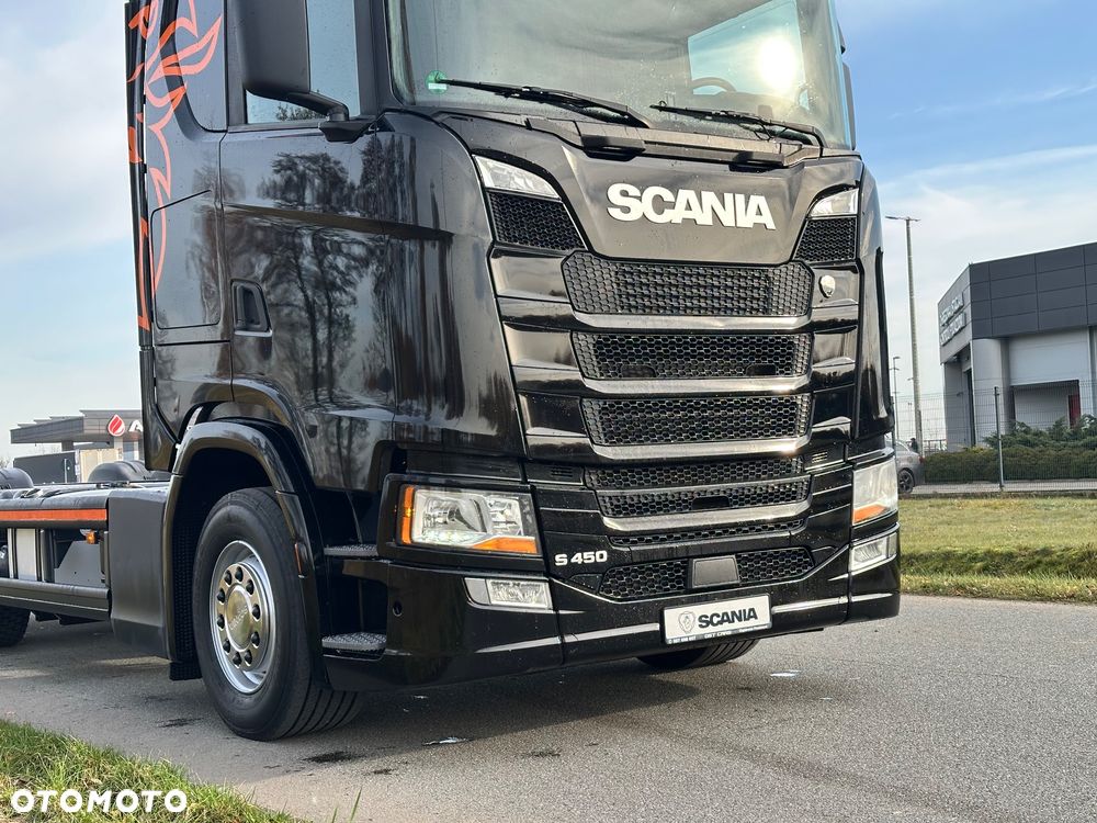 Scania S450 6x2 Rama Rozstaw 5m Poduszki przód Bogata Opcja Laweta BDF - 10