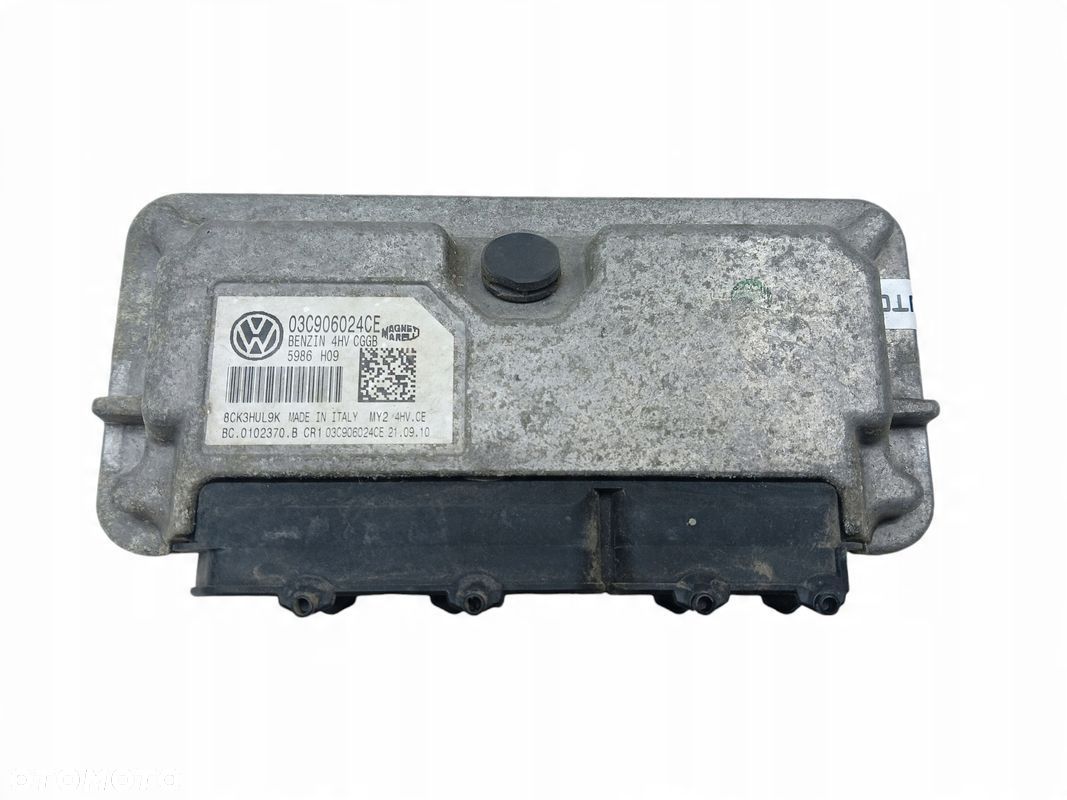 KOMPUTER STEROWNIK SILNIKA SKODA FABIA II 1.4 16V 86KM CGGB 03C906024CE - 1