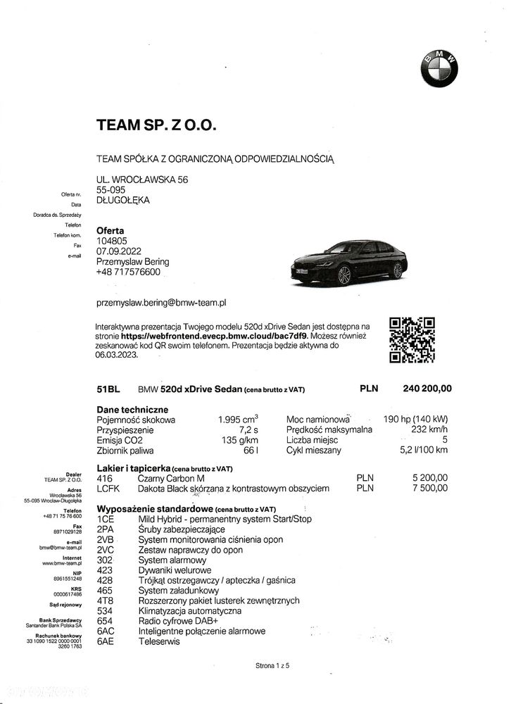BMW Seria 5 520d xDrive mHEV M Sport sport - 29