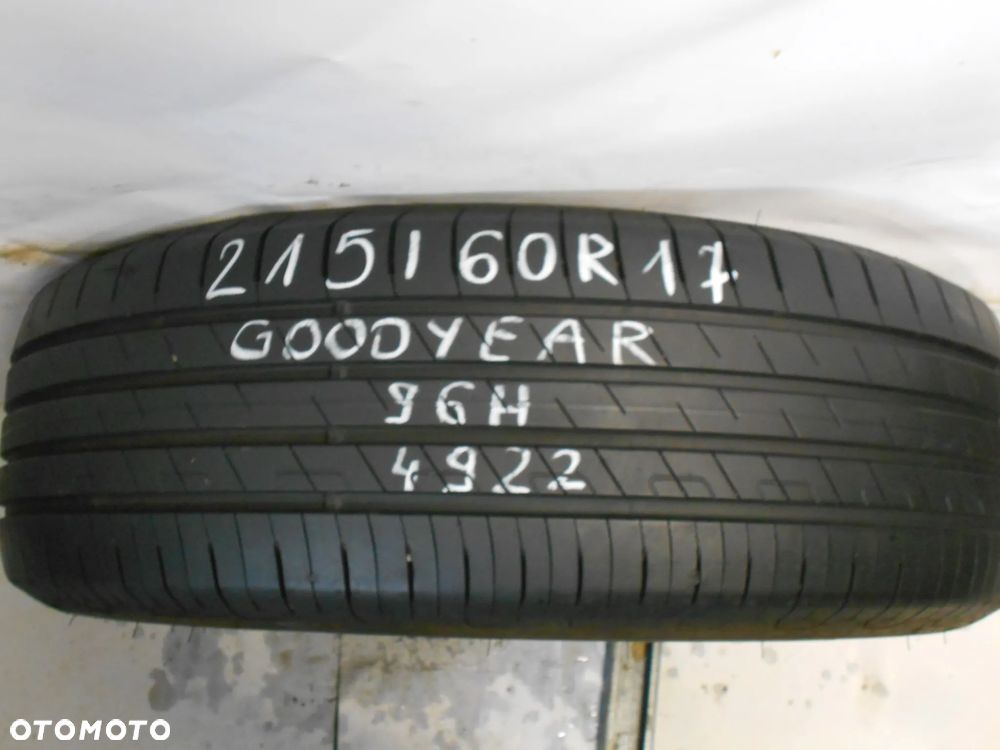 OPONA POJEDYNKA  215/60R17 GOODYEAR EFFICIENT GRIP PERFORMANCE DOT 4922 8MM - 1