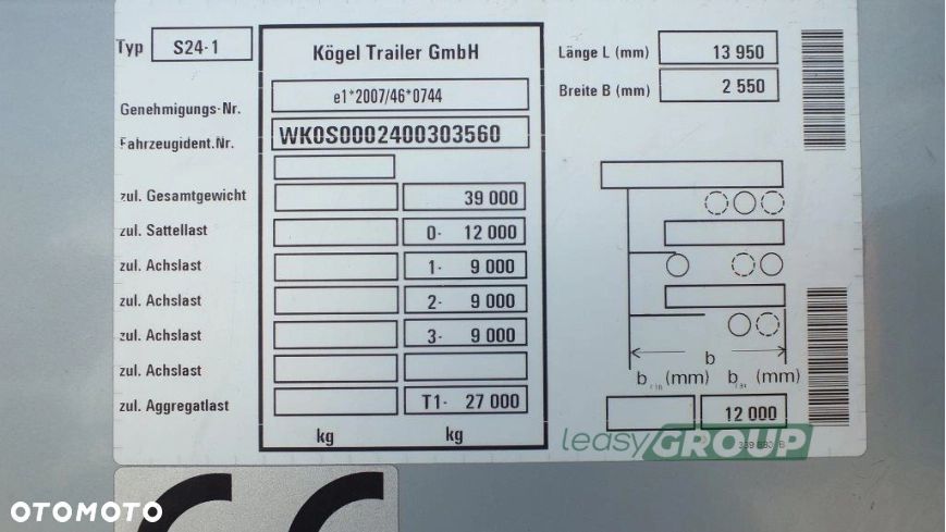 Kögel SN24 Cargo 35.0t - 10