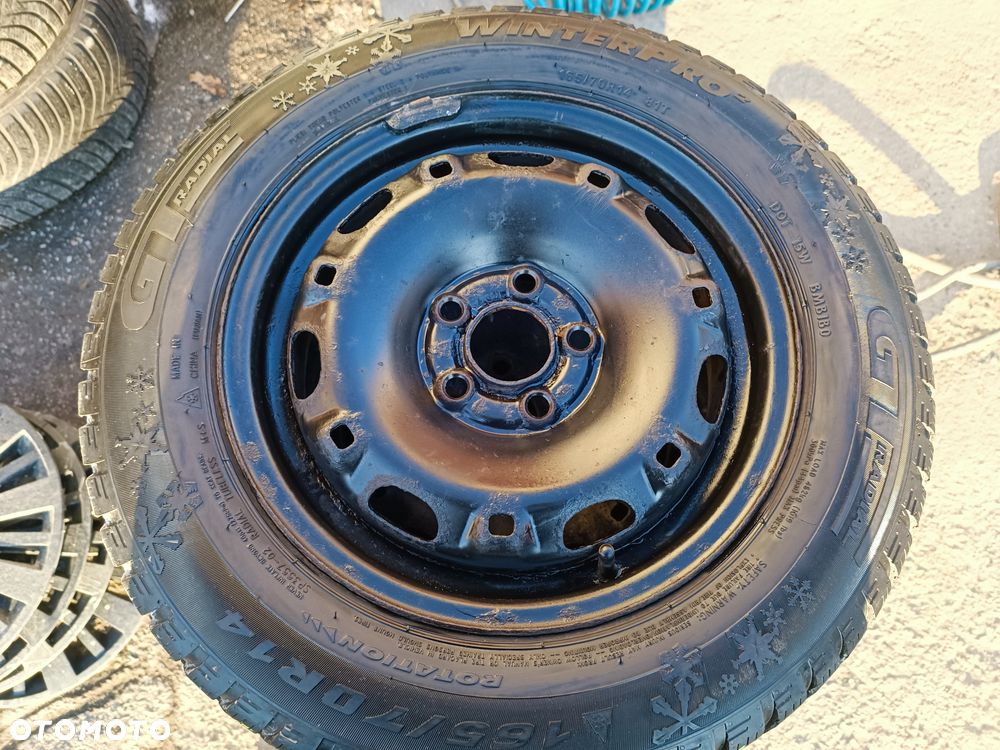 5x100 Felgi Stalowe Stal 14 Koła Zimowe Zima SKODA FABIA PRAKTIK ROOMSTER RAPID SEAT IBIZA CORDOBA TOLEDO IV 4 VW FOX POLO Legnica ALU-RAD 165/70 6mm - 1