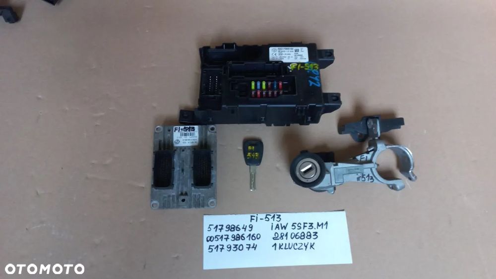 FIAT ALFA ROMEO KOMPUTER SILNIKA KOMPUTER SKRZYNI BIEGÓW ZESTAW STARTOWY - 9