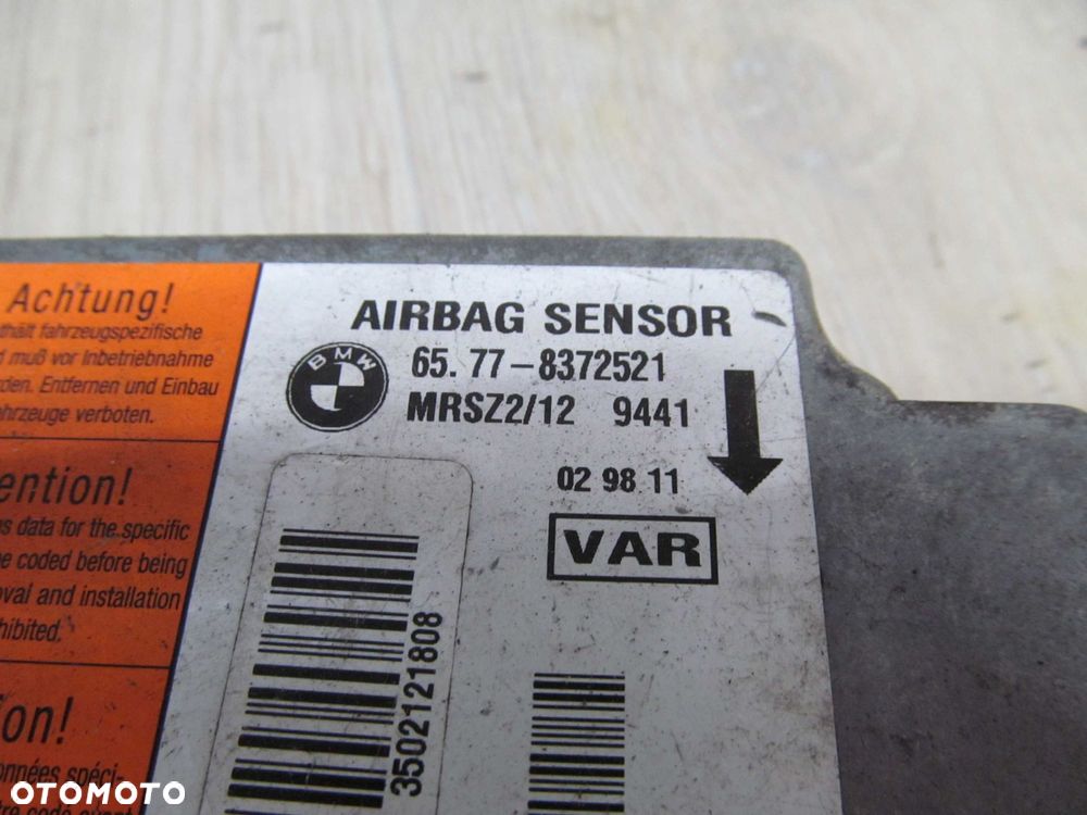 BMW E46 E39 95- AIRBAG SENSOR PODUSZEK 65.77-8372521 - 4