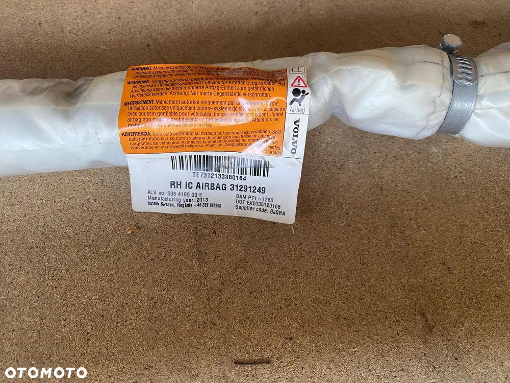 KURTYNA PODUSZKA AIRBAG PRAWA LEWA VOLVO V70 III 31291248 31291249 - 3