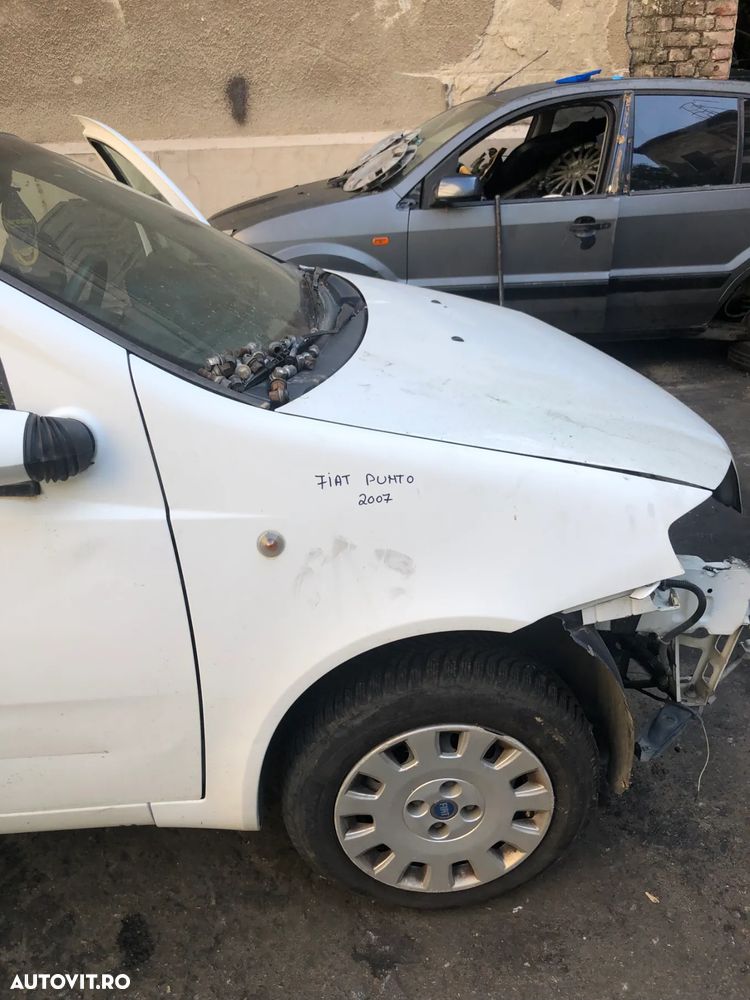 Aripa dreapta fata Fiat Punto alb 2007 - 7