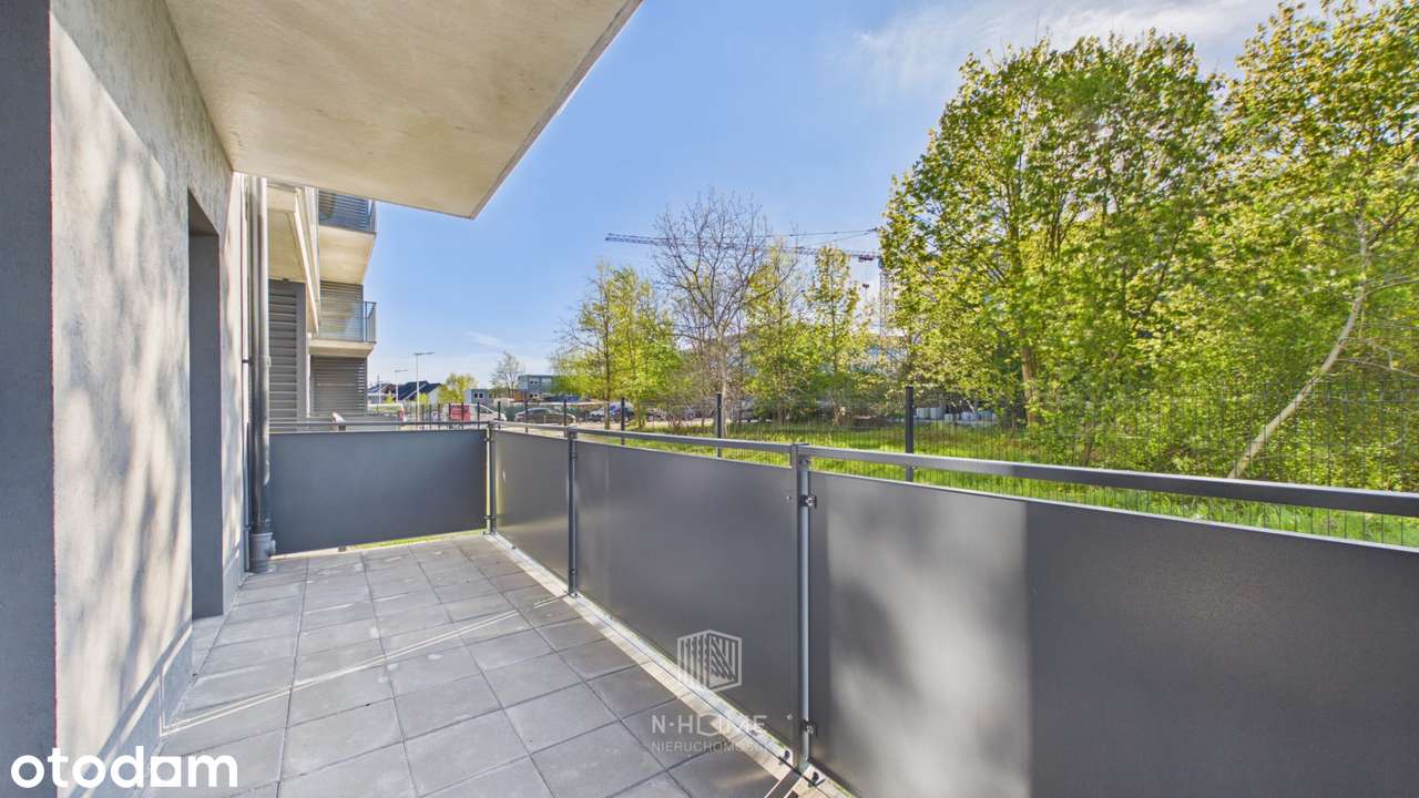 Balkon z widokiem na zieleń / 42,08m² / bez prowizji i pcc