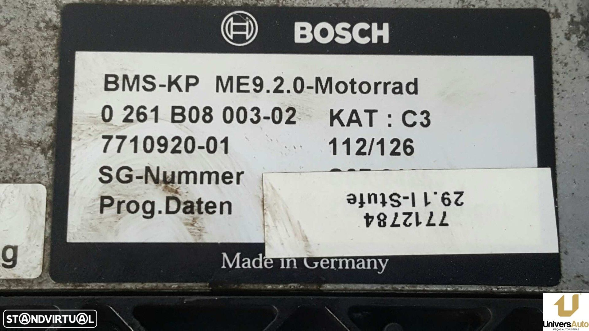 CENTRALINA DO MOTOR UCE BMW R 1200 RT/ST R 1200 RT     (0368) - 4