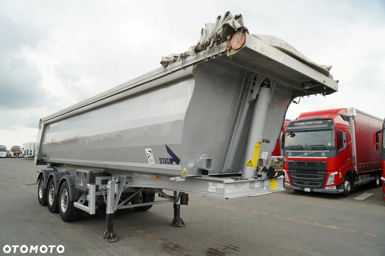 Stas WYWROTKA / 26m3 / ALUMINIOWA / OŚ PONOSZONA / SKRĘTNA / OSIE SAF - 2