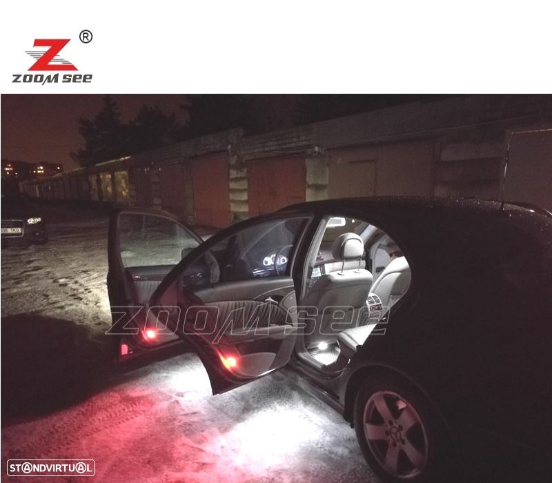 KIT COMPLETO DE 25 LÂMPADAS LED INTERIOR PARA MERCEDES E CLASE W211 E320 E350 E430 E500 E55 AMG 02- - 2