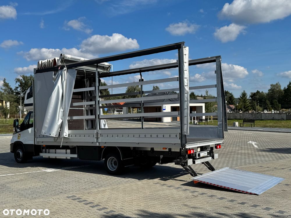 Iveco Daily 2023r Hi-Matic‼️70C18H‼️3.0 // Winda Dhollandia 1000KG // Plandeka 16 Palet 2x Firanka + Dach zsuwany ‼️Wysokość rampowa Full LED Tempomat Aktywny ACC Salon Polska  6.43mx2.45mx2.70m DMC7200KG Faktura Vat 23% - 4