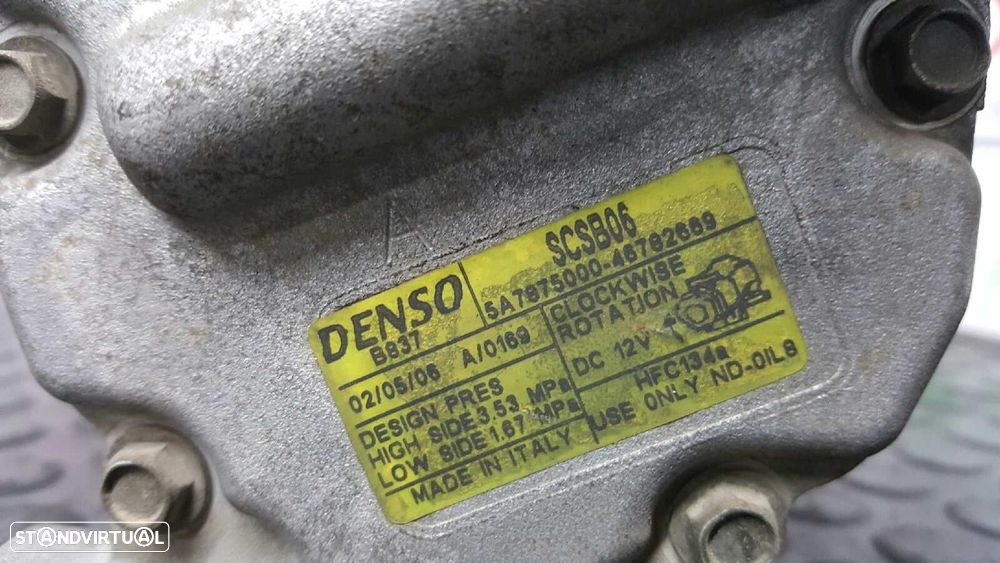 COMPRESSOR DE AR CONDICIONADO FIAT PUNTO BERLINA (188) 1.2 CAT - 3