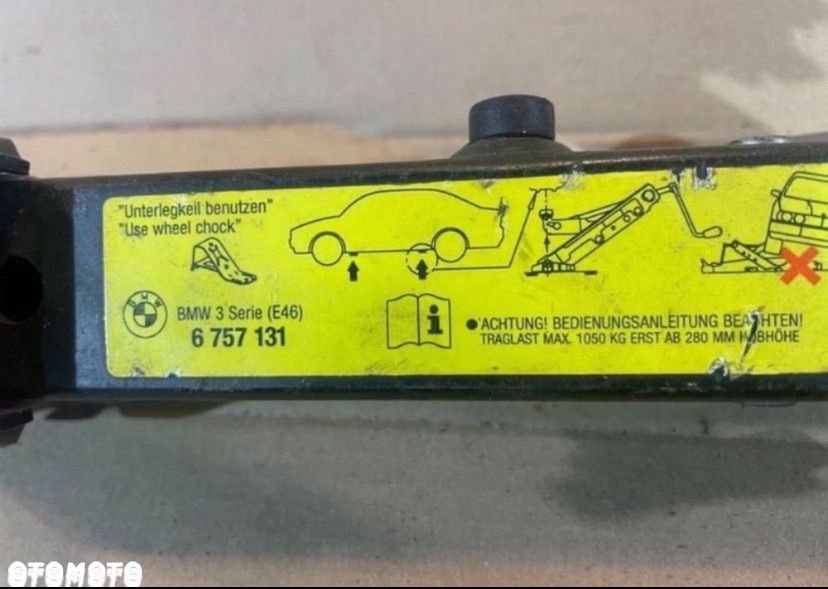 6757131 lewarek podnośnik samochodowy bmw 3 - 3