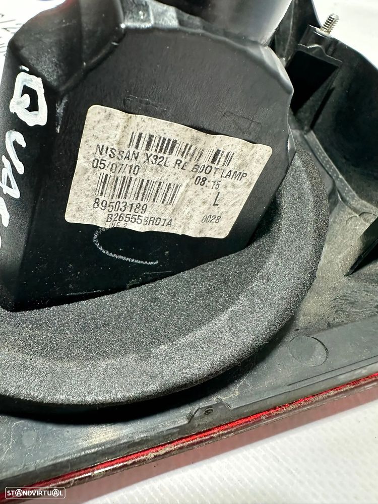 .Farolins Tras Traseiros Mala Esquerdo Direito Originais Nissan Qashqai J10 Facelift 89503209 89503189 2009 - 2013 - 18