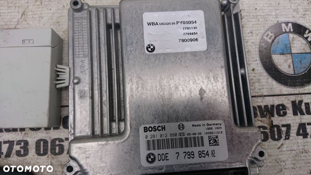 BMW E87 E90 118d 318d 122KM Zestaw Startowy Komputer Silnika 7799854 - 2