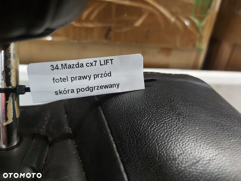 mazda cx-7 lift fotel prawy przód skóra grzany elektryka pamięć uk - 6