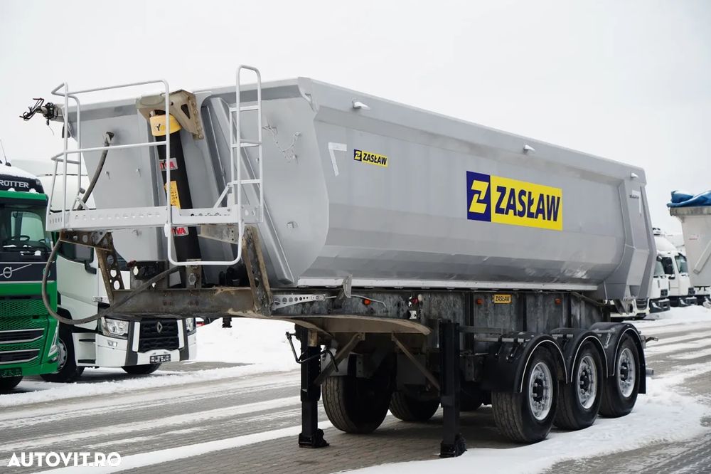 Zaslaw WYWROTKA  25 m3 / STALOWA / RYNNA / OŚ PODNOSZONA - 3