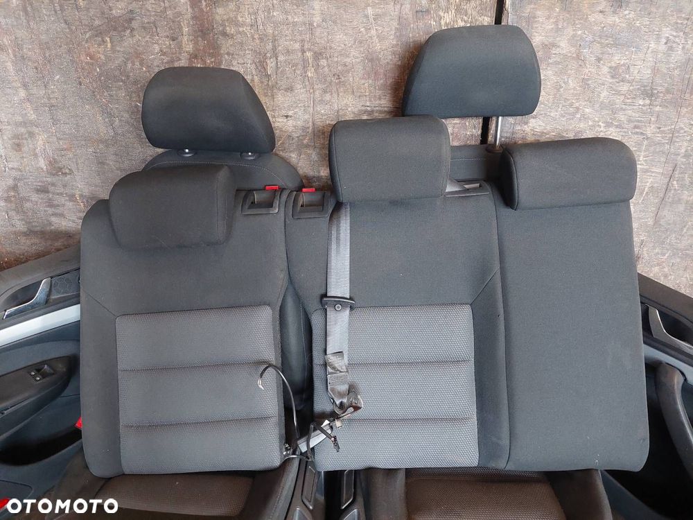 FOTEL FOTELE KOMPLET LEWY PRAWY KANAPA TYŁ + BOCZKI SKODA OCTAVIA II HB 5D - 4