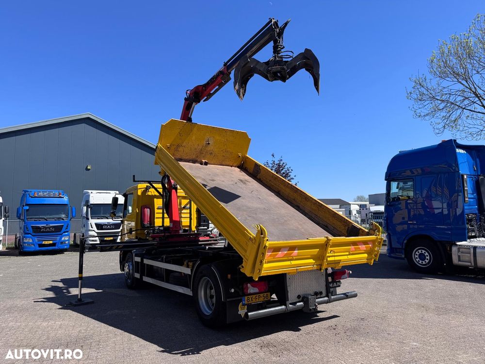 MAN TGL TGS 18.250 basculabil cu macara 18 tone - 4