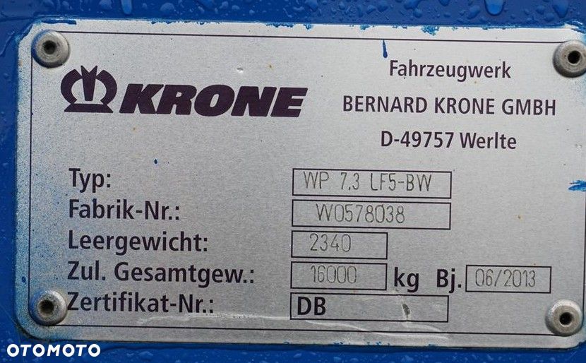 DAF KRONE / ZABUDOWA / BDF / BURTO-PLANDEKA / DŁ. 7,3 M / 18 PALET - 11