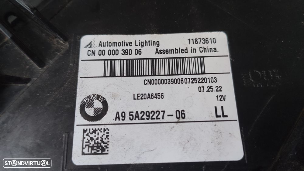 farol esquerdo full Led Adaptativ BMW X3 X4 G02 - 5A29227 - 3