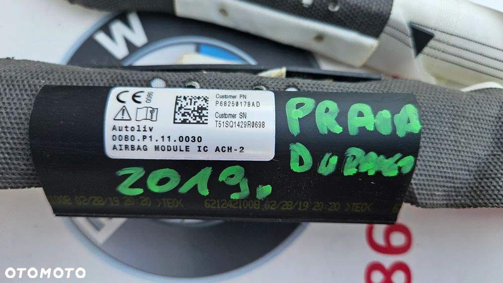 Dodge Durango LIFT 2017-  Kurtyna powietrzna lewa Airbag lewy P68250179AD Kurtyna powietrza prawa Airbag prawy P68250178AD   ORYGINAŁ NIE REGENEROWANA - 2