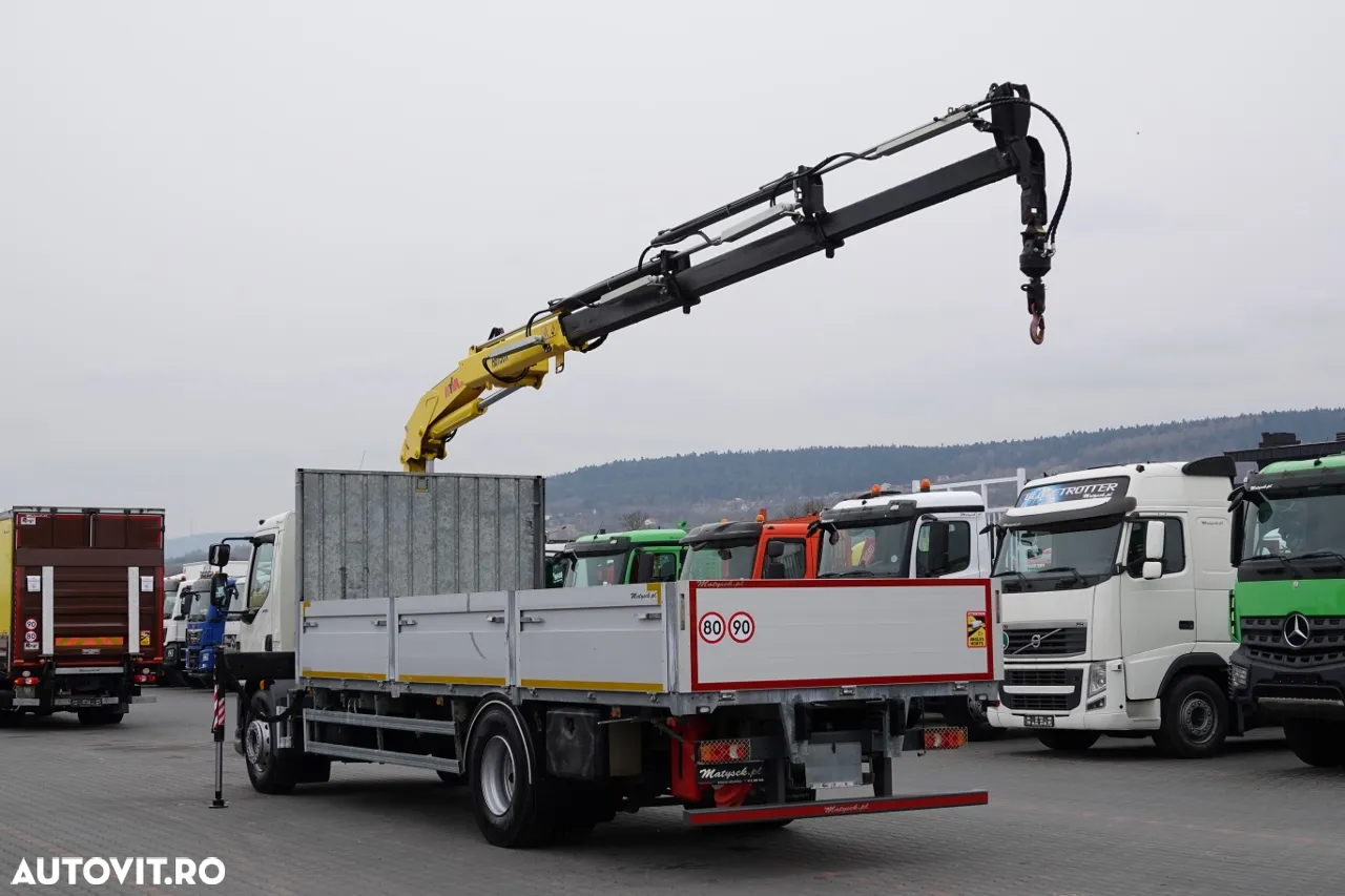 DAF LF 250 / 4X2 / CUTIE - 7.30 + HDS HYVA HB 150XE3 / RADIOCOMANDĂ / ROTATOR / CAPACITATE MAX: 5200 KG / EURO 6 - 2