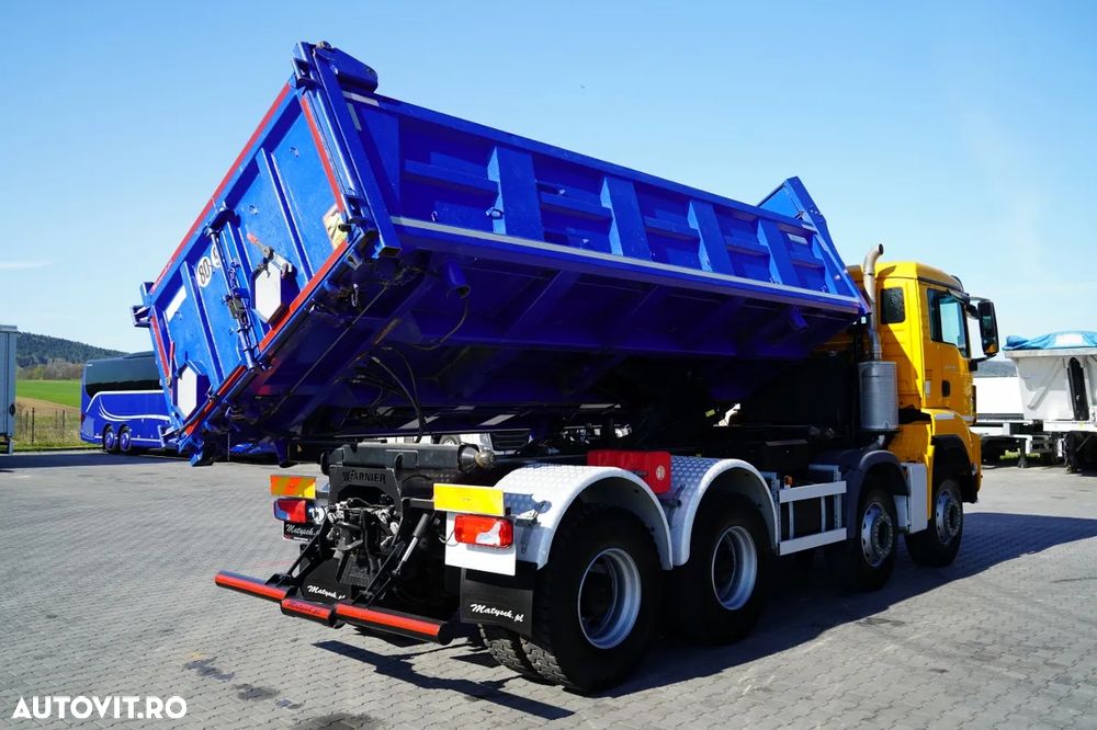 MAN TGS 35.500 / 8x4 / BASCULANTE / HYDROBURTA / BORDMATIK / NAVI / 2019 - 10