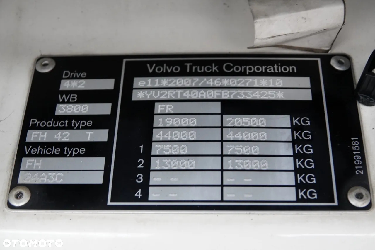 Volvo FH 500 / HYDRAULIKA / KLIMA POSTOJOWA / OPONY 100% - 35