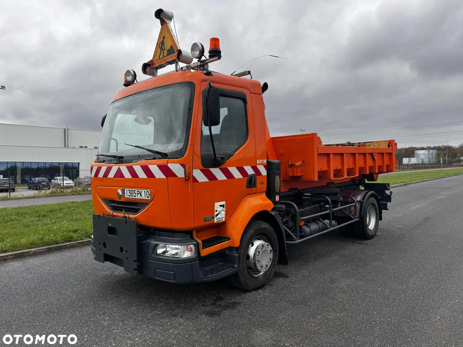 Renault Midlum 220DCi Hakowiec 2005 r. Wywrotka Solarka Specjalny Pług Kompletny Zestaw Do Odśnieżania - 10
