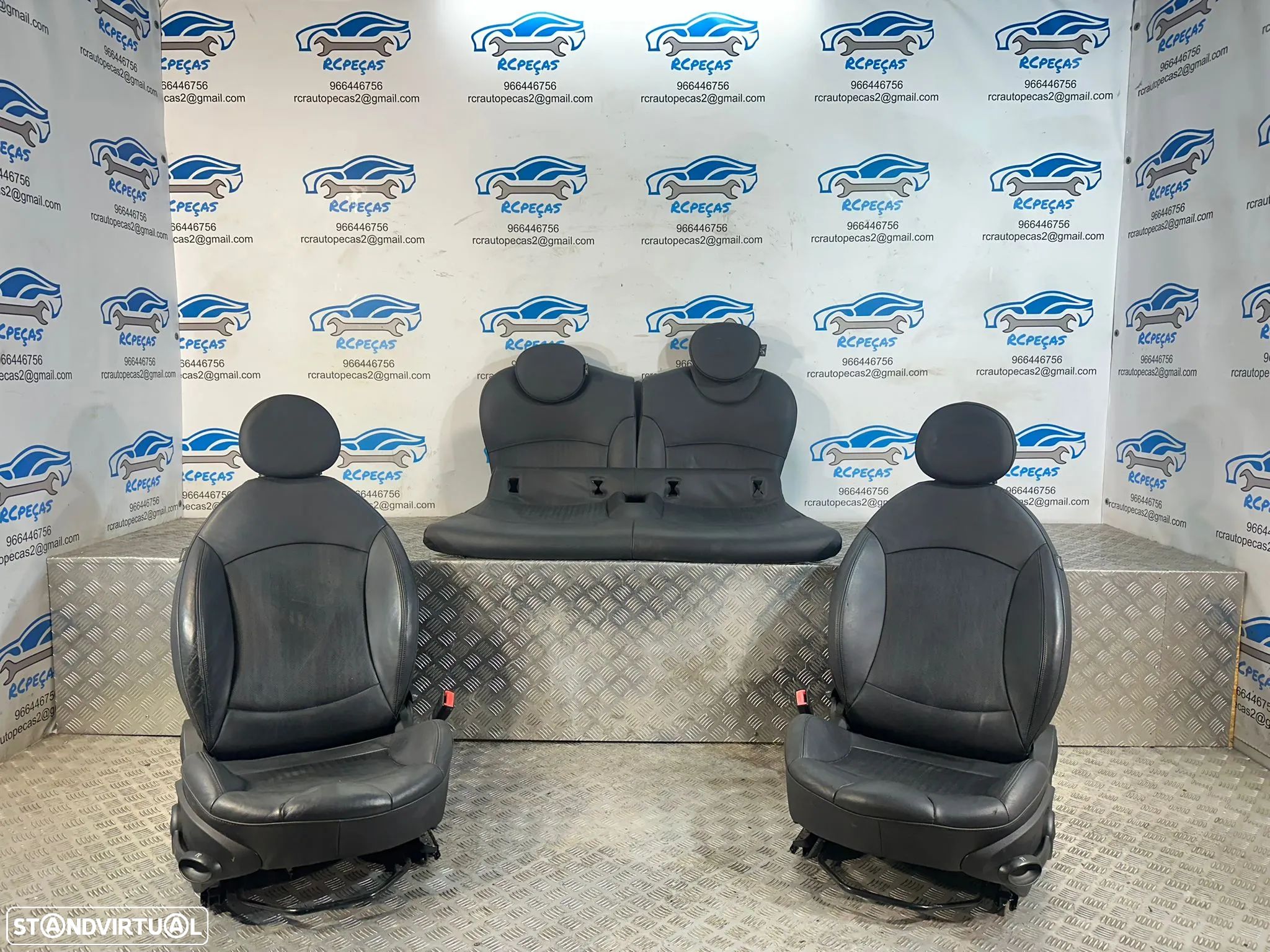 .Conjunto Bancos Pele Perfurada Mini Cooper S One R55 Clubman R56 2006 - 2013 - 1