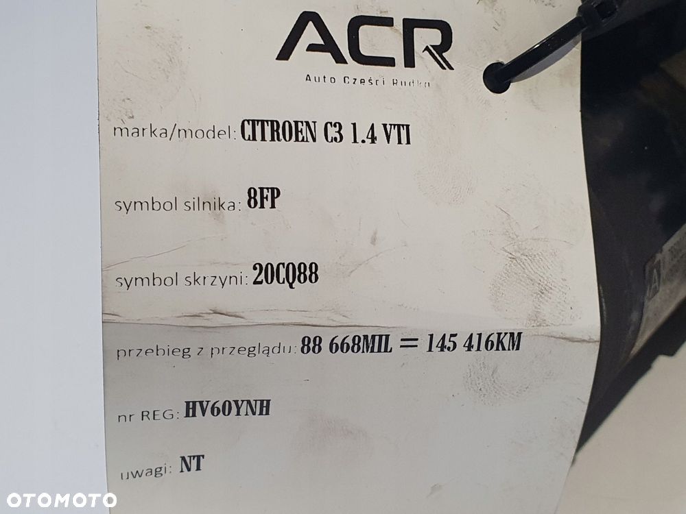 ROZRUSZNIK Citroen C3 II 1.4 VTI M000T32271 V755001780 - 5