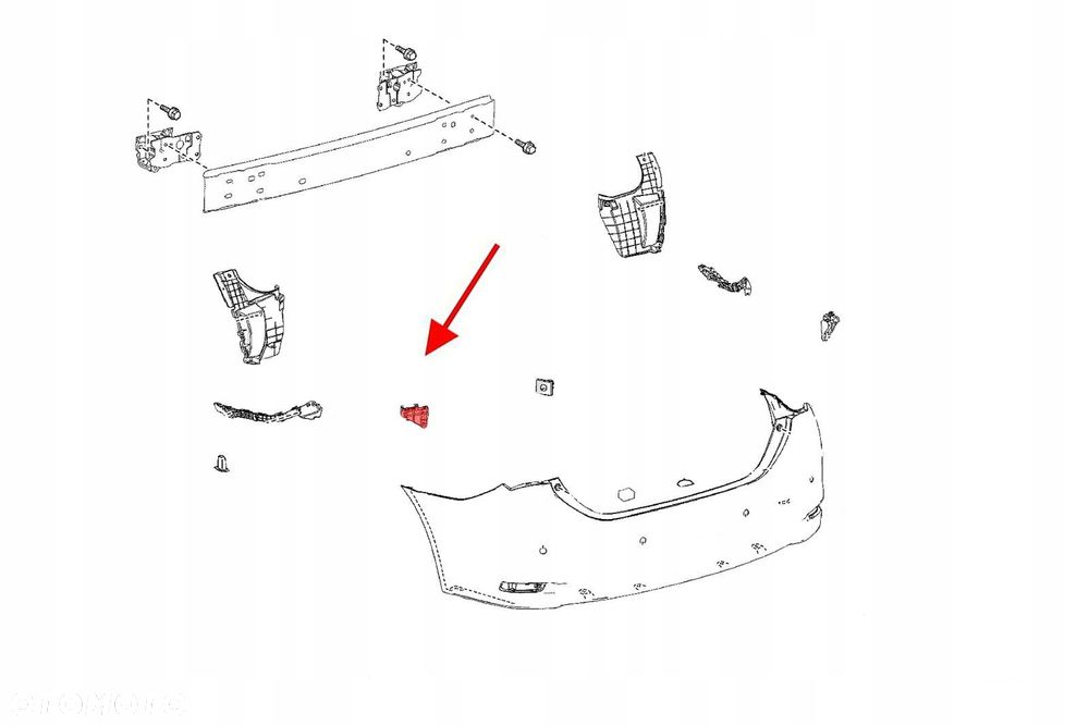 ślizg lewy tył toyota corolla xi e16 2013-19 sedan - 3