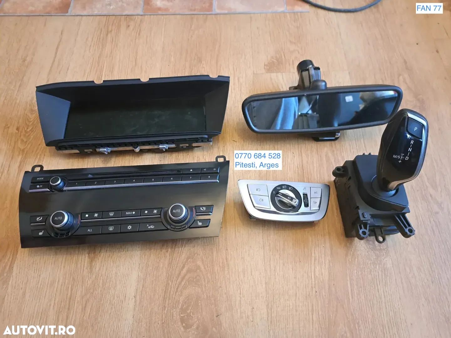 Display navigatie 10¨ Panou comanda clima radio cd Oglinda retrovizoare Schimbator viteze bloc lumini Originale BMW - 1