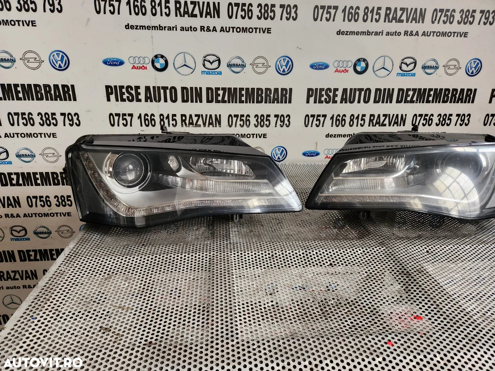 Faruri Far Stanga Dreapta Audi A8 4H D4 Led Bi-Xenon Adaptiv Volan Stanga Complete Cod 4H 4H Dezmem - 6