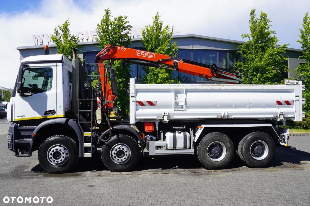 Mercedes-Benz Arocs 3236 8×4 / HDS Fassi F155A.0.22 / pilot / Wywrotka 2-stronna / Hydroburta / 3 szt_255679 - 7