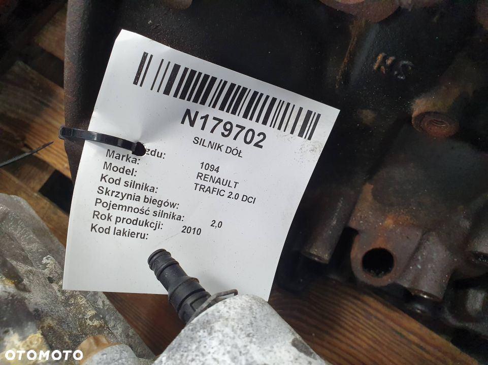 SILNIK DÓŁ RENAULT TRAFIC 2.0 DCI M9R L782 2.0 DCI - 2