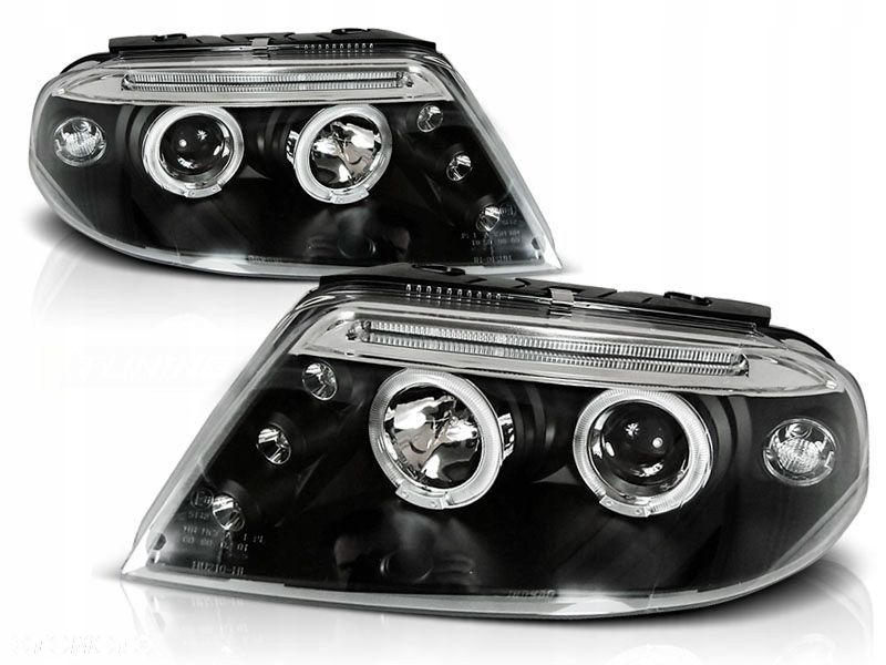 Reflektory Lampy kpl L+R Tuning Czarne VW Passat B5 3bg Lift FL 2000-2005 - 1