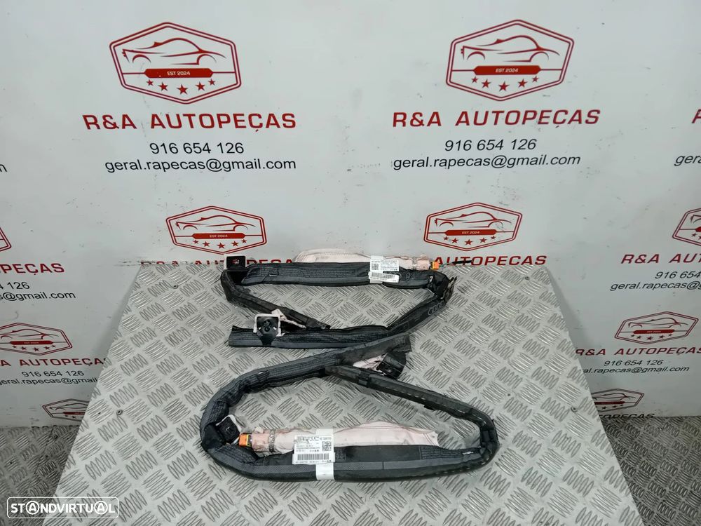 Cortina Cortinas de Airbag Audi A1 8X3880742A 8X3800741A Original - 1