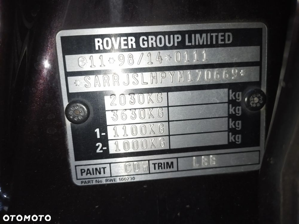 ROVER 75 98-03 2.0 CDT KOLOR CDW  MECHANIZM WYCIERACZEK SILNICZEK - 32