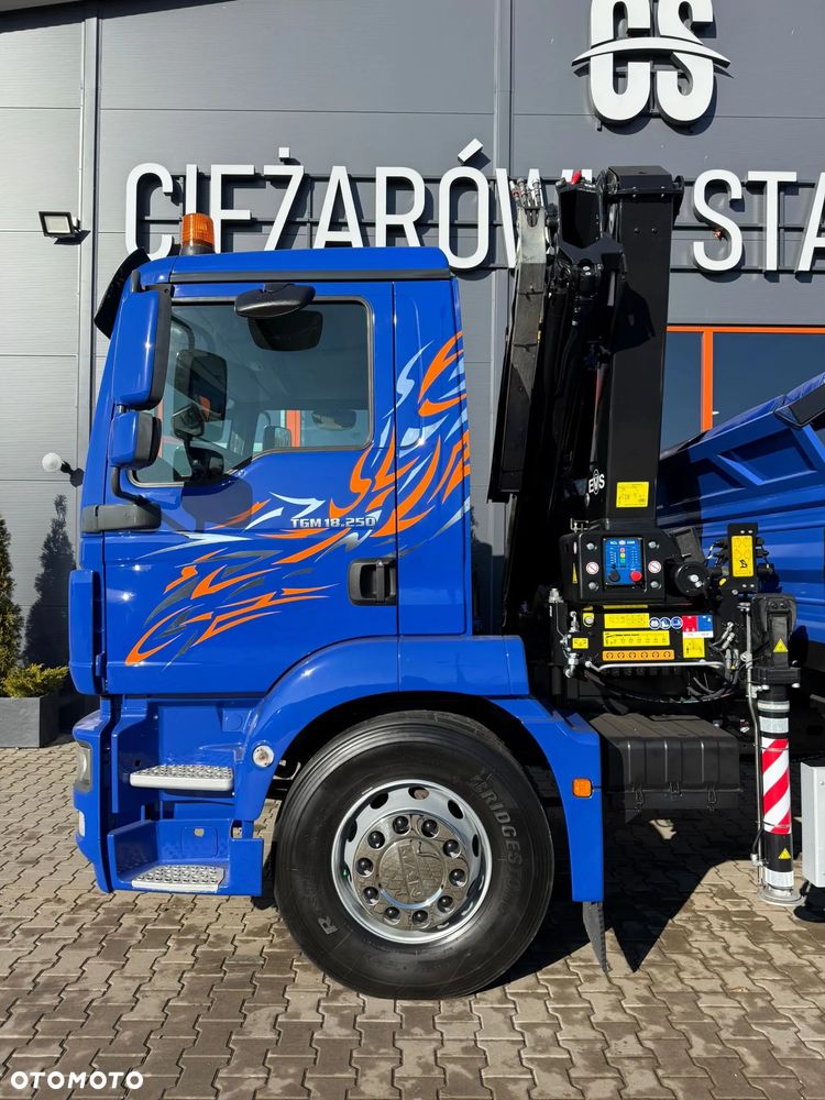 MAN TGM TGL TGS 18.250 // wywrotka 3-S + HDS HMF 1420 - K2 // E5 // budowlanka //żuraw dzwig kran crane // Świeżo sprowadzony!! - 29